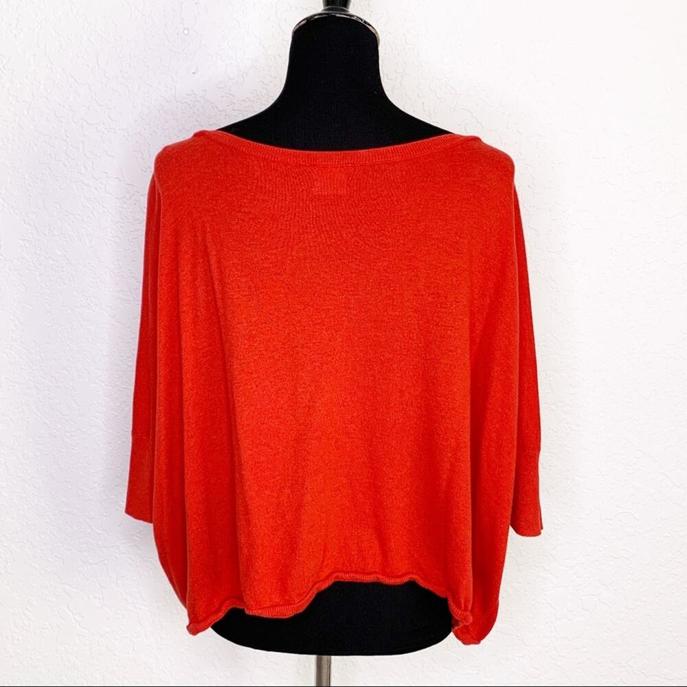 Cabi red scoop neck dolman sleeve sweater size Medium style #5279 - Picture 3 of 10